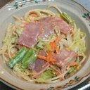 ごま油の風味がきいたスパゲティサラダ